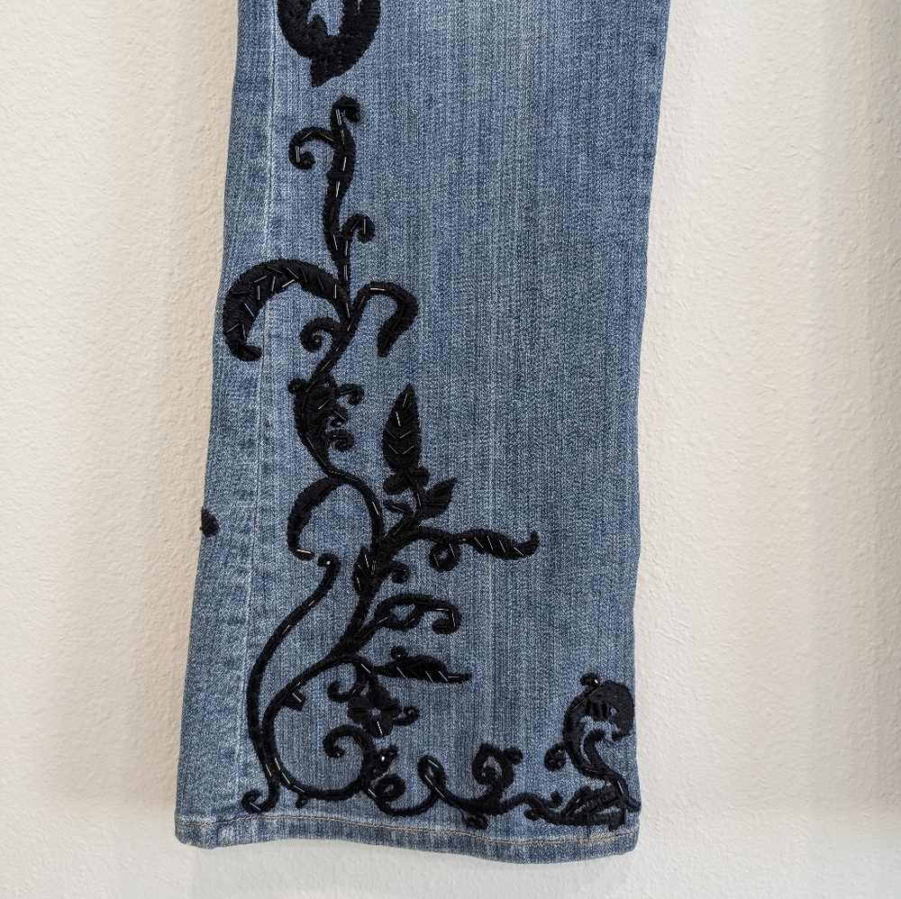NOIR Tattoo Japanese Brand Flair Jeans Size 0R - Picture 7 of 9